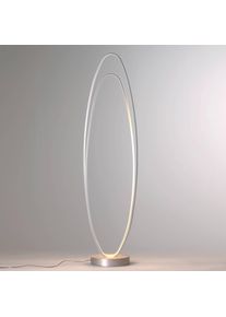 BOPP Flair - ellipsenförmige LED-Stehleuchte, alu