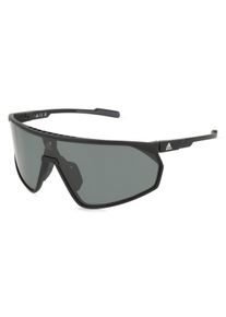 Adidas SP0074 Herren-Sonnenbrille Vollrand Eckig Acetat-Gestell, schwarz