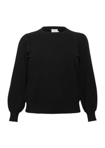 Kaffe CURVE, Femmes Pull-over 'Cloni', noir