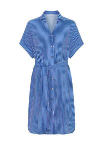 Lascana, Femmes Robe-chemise, bleu / blanc