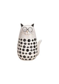 Dekofigur »G. Wurm Katze mit Brille aus Keramik«
