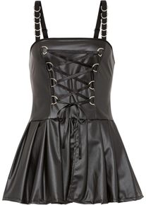 Kleid aus Wetlook in schwarz, Grösse 40/42 (M), bonprix