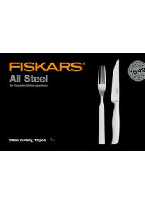 Fiskars Steakbesteck »All Steel Steak Besteck-Set, 12-teilig«, (Set, 6 tlg.)