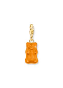 Thomas Sabo Charm-Goldbären-Anhänger in Orange vergoldet