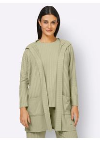 feel good Witt Damen Jacke, lindgr&uuml;n, Gr&ouml;&szlig;e 36/38, 64% Polyester, 32% Viskose, 4% Elasthan