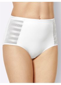 w&auml;schepur Witt Damen Formslip mit seitlichem Streifen-Einsatz, wei&szlig;, Gr&ouml;&szlig;e 36/38, 40% Polyester, 30% Polyamid, 20% Elasthan, 10% Baumwolle
