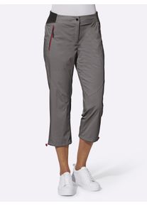 WITT Damen Caprihose in wasserabweisender Qualität, grau, Größe 40, 55% Baumwolle, 42% Polyamid, 3% Elasthan
