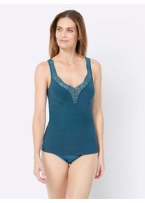 w&auml;schepur Witt Damen BH-Hemd mit elastischer Spitze, topas, Gr&ouml;&szlig;e 44, 95% Baumwolle, 5% Elasthan