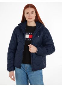 Tommy Jeans Steppjacke »TJW QUILTED TAPE HOOD PUFFER EXT«, mit Kapuze, mit Logostickerei