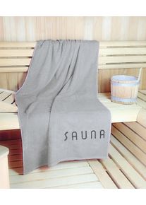 Kinzler Saunatuch »Wellness, Karo, Sauna«, (1 St.), leichte Qualität, verschiedenen Designs, auch als 2er Set