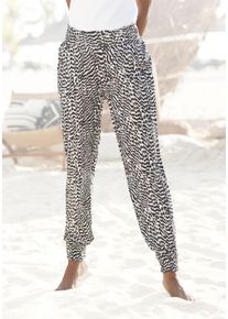 Vivance Jerseyhose, mit Animalprint und Taschen, elastischer Bund, Sommerhose