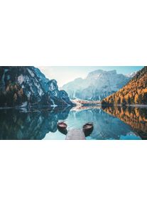 Bönninghoff Leinwandbild »Pragser Wildsee«, Seelandschaft-Italien, (1 St.), BxH: 100x50 cm