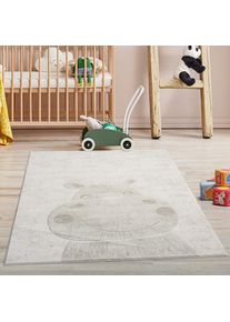 Carpet City Kinderteppich »MARA703«, rechteckig, Kinderzimmer Teppich Tiere Beige Spielzimmer