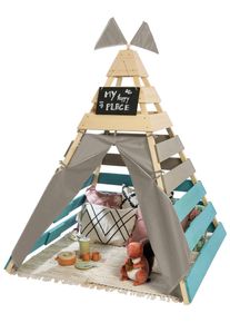 Muddy Buddy® Spielhaus »Tipi-Zelt Dreamer«, Holzschutz vorbehandelt, BxTxH: 135x135x170 cm