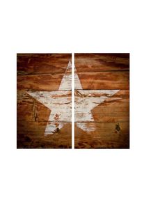 Wall-Art Herd-Abdeckplatte »Herdabdeckplatte Vintage Star«, (1 tlg.), moderne Schutzplatte