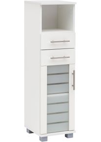 Schildmeyer Midischrank »Nikosia«, Breite 30 cm, mit Glastür, 2 Schubladen, MDF-Fronten, Metallgriffe