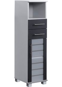 Schildmeyer Midischrank »Nikosia«, Breite 30 cm, mit Glastür, 2 Schubladen, MDF-Fronten, Metallgriffe