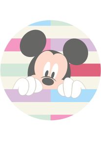 Komar Wandtattoo »Mickey Peek-a-boo«, (1 St.), 125x125 cm (Breite x Höhe), rund und selbstklebend