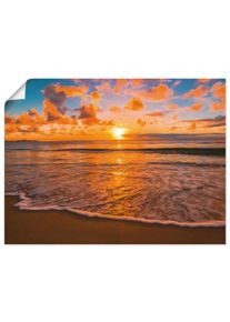 Artland Wandbild »Sonnenuntergang am Strand«, Sonnenaufgang & -untergang, (1 St.), als Leinwandbild, Poster in verschied. Grössen