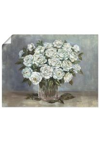 Artland Wandbild »Weisse Rosen«, Blumen, (1 St.), als Leinwandbild, Poster in verschied. Grössen