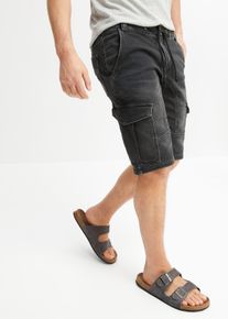 Sweatjeans-Bermuda Regular Fit in schwarz, Grösse 54, bonprix