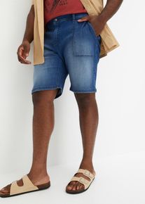 Stretch-Jeans-Bermuda Relaxed Fit in blau, Grösse 32, aus über 80% Baumwolle, bonprix