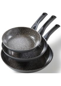 Stoneline Pfannen-Set »CERAMIC«, Aluminium, (Set, 3 tlg., je 1 Bratpfanne Ø 20/24/28 cm, H: 4,5/5/5,5 cm, - 1,0/1,7/2,7 l),...