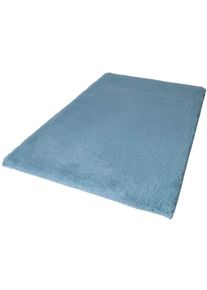 Carpet City Badematte »Topia Mats, Badteppich uni«, Höhe 14 mm, rutschhemmend beschichtet, strapazierfähig, Hochflor, Kaninchen Haptik, Polyester, Badezimmerteppich, waschbar