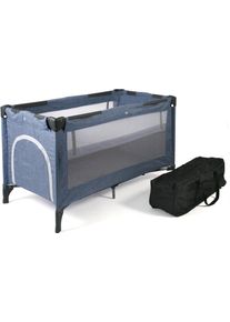 CHIC 4 BABY CHIC4BABY Baby-Reisebett »Luxus, Jeans Blue«, inkl. Transporttasche