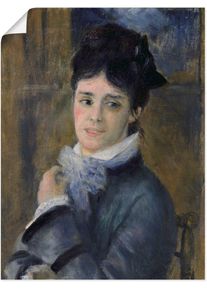 Artland Kunstdruck »Bildnis der Madame Claude Monet. 1872«, Frau, (1 St.), als Leinwandbild, Wandaufkleber oder Poster in versch. Grössen