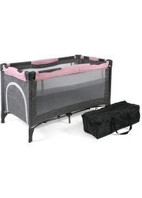 CHIC 4 BABY CHIC4BABY Baby-Reisebett »Luxus, Melange Rosa«, inkl. Transporttasche