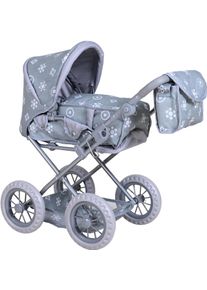 KNORRTOYS® Kombi-Puppenwagen »Ruby - Royal Grey«, mit Wickeltasche