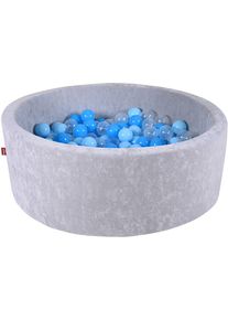 KNORRTOYS® Bällebad »Soft, Grey«, mit 300 Bällen soft Blue/Blue/transparent; Made in Europe