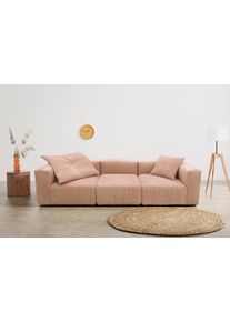 RAUM.ID Big-Sofa »Gerrid«, Cord-Bezug, bestehend aus Modulen: 2 Eck- und ein Mittelelement