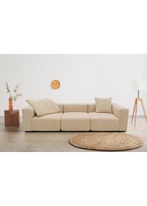 RAUM.ID Big-Sofa »Gerrid«, Cord-Bezug, bestehend aus Modulen: 2 Eck- und ein Mittelelement