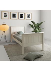 Home Affaire Bett »"WILSON " in Lamellen - Optik, zeitlos schön«, zertifiziertes Massivholz(Kiefer), Skandi - Design