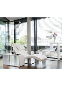 Salesfever Relaxsessel, mit Nackenkissen, Relaxliege mit modernem Metallfuss