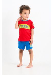 C&A Spanien-Shorty-Pyjama-2 teilig, Rot, Größe: 140