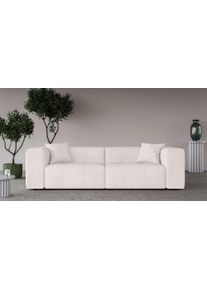 Home Affaire 3-Sitzer »ERIZ Big Sofa, XXL, auch in Bouclé«, moderne Steppung, incl. 2 Zierkissen, B/T/H: 278/104/70 cm