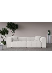 Home Affaire 3-Sitzer »ERIZ Big Sofa, XXL, auch in Bouclé«, moderne Steppung, incl. 2 Zierkissen, B/T/H: 278/104/70 cm