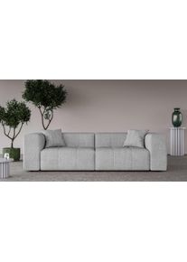 Home Affaire 3-Sitzer »ERIZ Big Sofa, XXL, auch in Bouclé«, moderne Steppung, incl. 2 Zierkissen, B/T/H: 278/104/70 cm