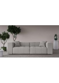 Home Affaire 3-Sitzer »ERIZ Big Sofa, XXL, auch in Bouclé«, moderne Steppung, incl. 2 Zierkissen, B/T/H: 278/104/70 cm