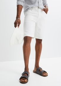 Stretch-Jeans-Bermuda Classic Fit in weiss, Grösse 56, 97% Baumwolle, bonprix