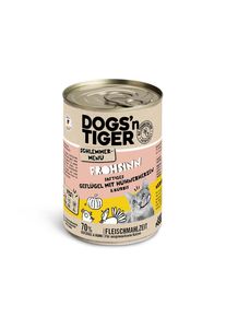 6x 400g Schlemmermenü Geflügel mit Huhn Dogs'n Tiger Katzenfutter Nass