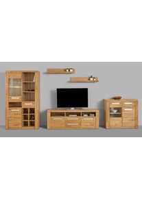 Home Affaire Wohnwand »Kolding«, (Set, 5 St.), teilmassives Holz