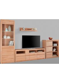 Home Affaire Wohnwand »Silkeborg«, (Set, 4 St.), teilmassives Holz