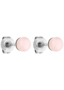 PURELEI Paar Ohrstecker »Schmuck Geschenk Rose Quartz Ohrringe, 23381«, mit Rosenquarz