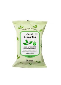 Cala - Make-Up Remover Cleansing Tissues - Green Tea (30 Stück) -- Grüntee Make-Up Entfernungstücher (MR036GT)