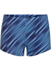 feel good Herren Badehose marine-mittelblau-bedruckt
