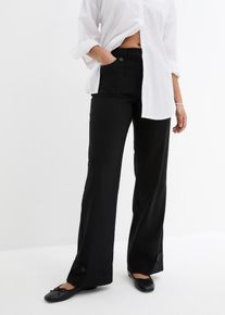 Bengalin-Stretch-Hose mit Bequembund in schwarz, Grösse 40, bonprix